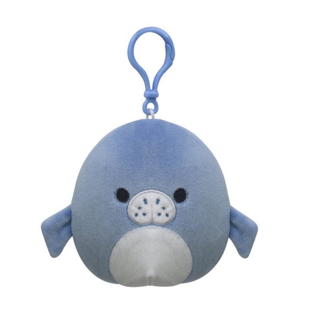 NWT 3.5” Maeve the Blue Manatee Squishmallow Clip